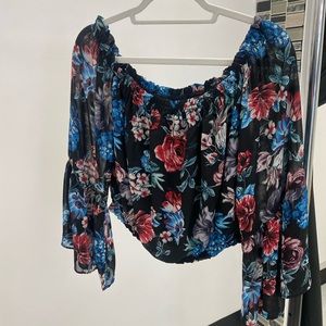 Flora Top, Bell Sleeves